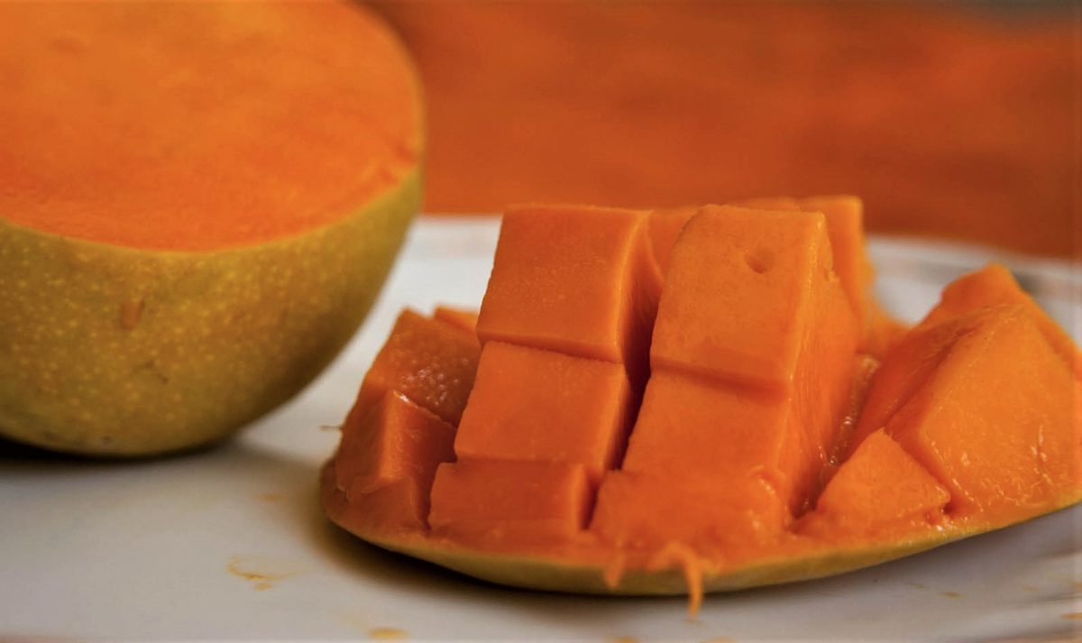 Mango – gesund für Körper und Seele - geschnittene Mango - BellsWelt